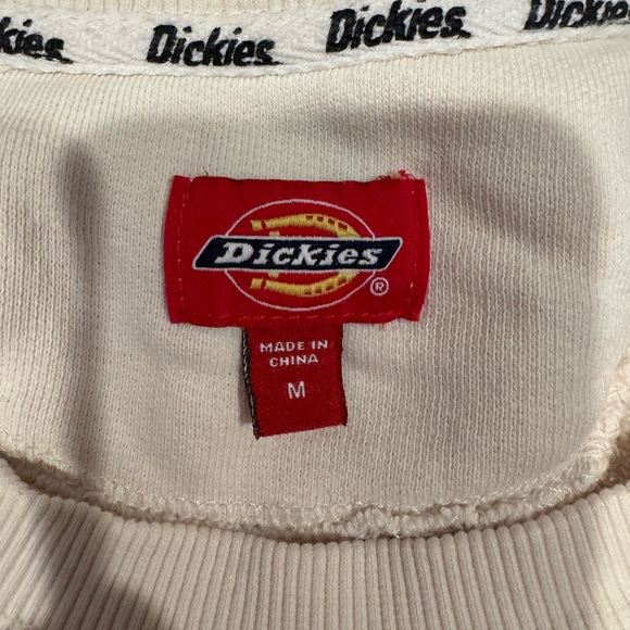 Dickies Cream Crewneck with Logo - Picture 3 of 3